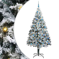 Albero di Natale Artificiale-Albero Natalizio con 300 LED Bianco 240 cm 246577