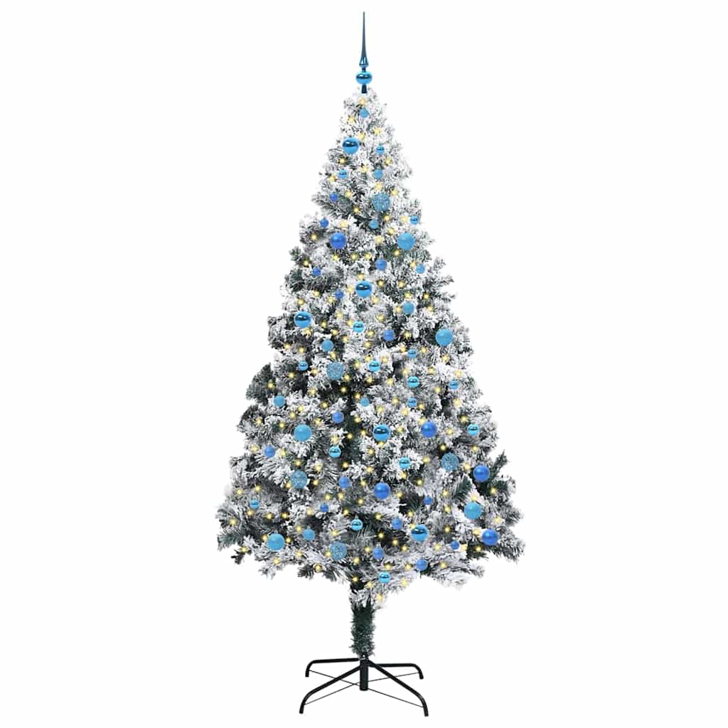 Albero di Natale Artificiale-Albero Natalizio con 300 LED Bianco 240 cm 246577