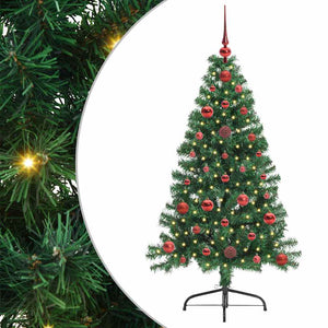 Albero di Natale artificiale con luci integrate Verde 120 cm 3396989
