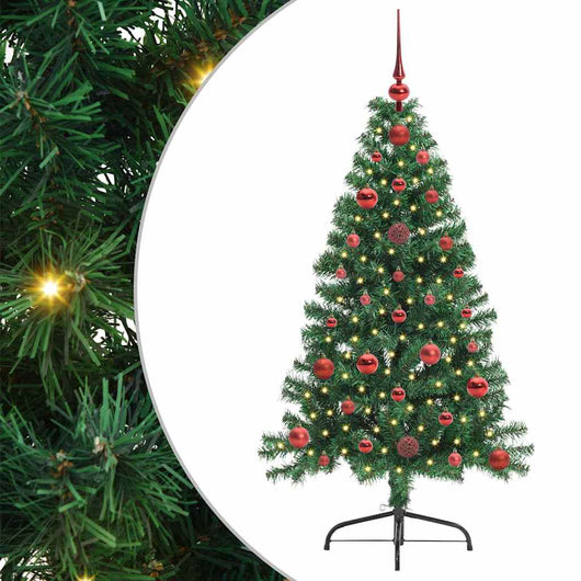 Albero di Natale artificiale con luci integrate Verde 120 cm 3396989