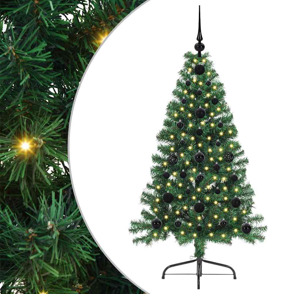 Albero di Natale artificiale con luci integrate Verde 120 cm 3396990