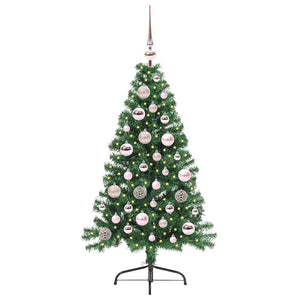 Albero di Natale Artificiale-Albero Natalizio con luci integrate Verde 120 cm 882998