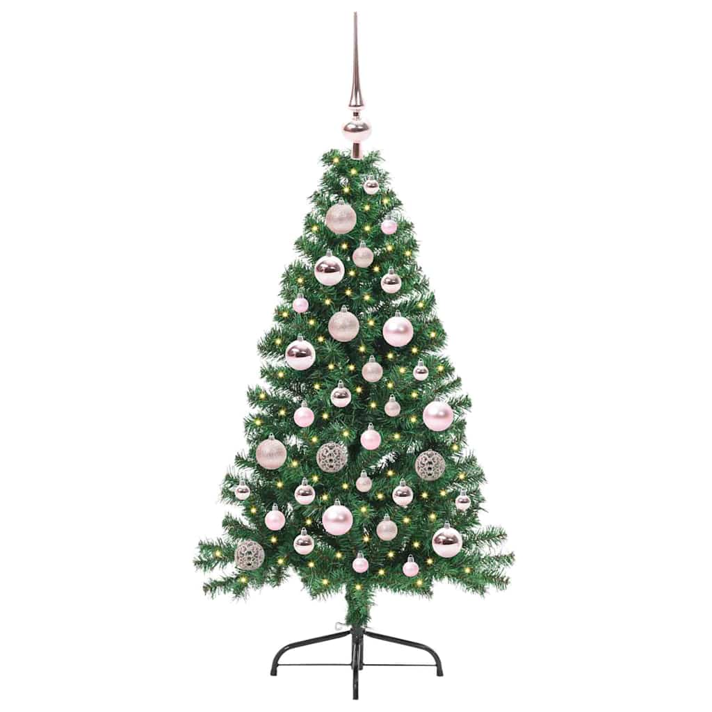 Albero di Natale artificiale con luci integrate Verde 120 cm 3396991
