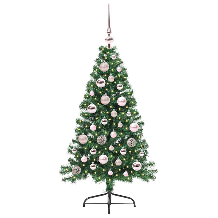 Albero di Natale artificiale con luci integrate Verde 120 cm 3396991