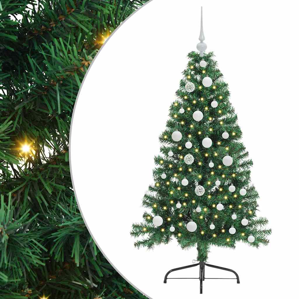Albero di Natale artificiale con luci integrate Verde 120 cm 3396992