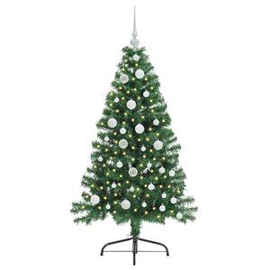 Albero di Natale artificiale con luci integrate Verde 120 cm 3396992
