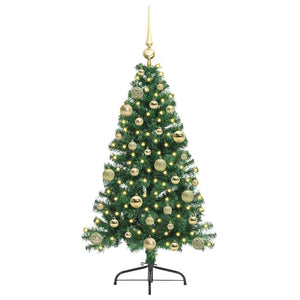 Albero di Natale Artificiale-Albero Natalizio con luci integrate Verde 120 cm 340921