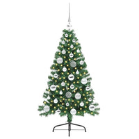 Albero di Natale Artificiale-Albero Natalizio con luci integrate Verde 120 cm 253032
