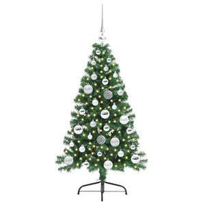 Albero di Natale Artificiale-Albero Natalizio con luci integrate Verde 120 cm 253032