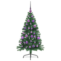 Albero di Natale artificiale preilluminato Verde 120 cm PVC 3396995