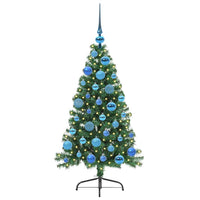 Albero di Natale Artificiale-Albero Natalizio con luci integrate Verde 120 cm 523915