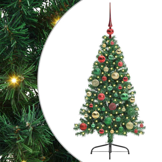 Albero di Natale artificiale con luci integrate Verde 120 cm 3396997