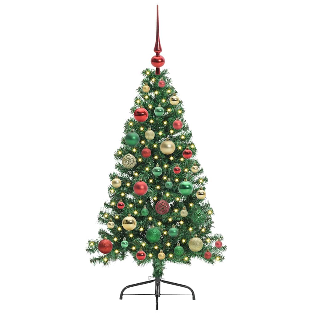 Albero di Natale artificiale con luci integrate Verde 120 cm 3396997