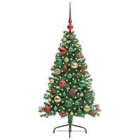 Albero di Natale artificiale con luci integrate Verde 120 cm 3396997