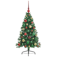 Albero di Natale Artificiale-Albero Natalizio con luci integrate Verde 120 cm 630268