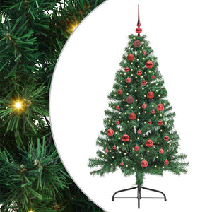 Albero di Natale Artificiale-Albero Natalizio con luci integrate Verde 150 cm 840976
