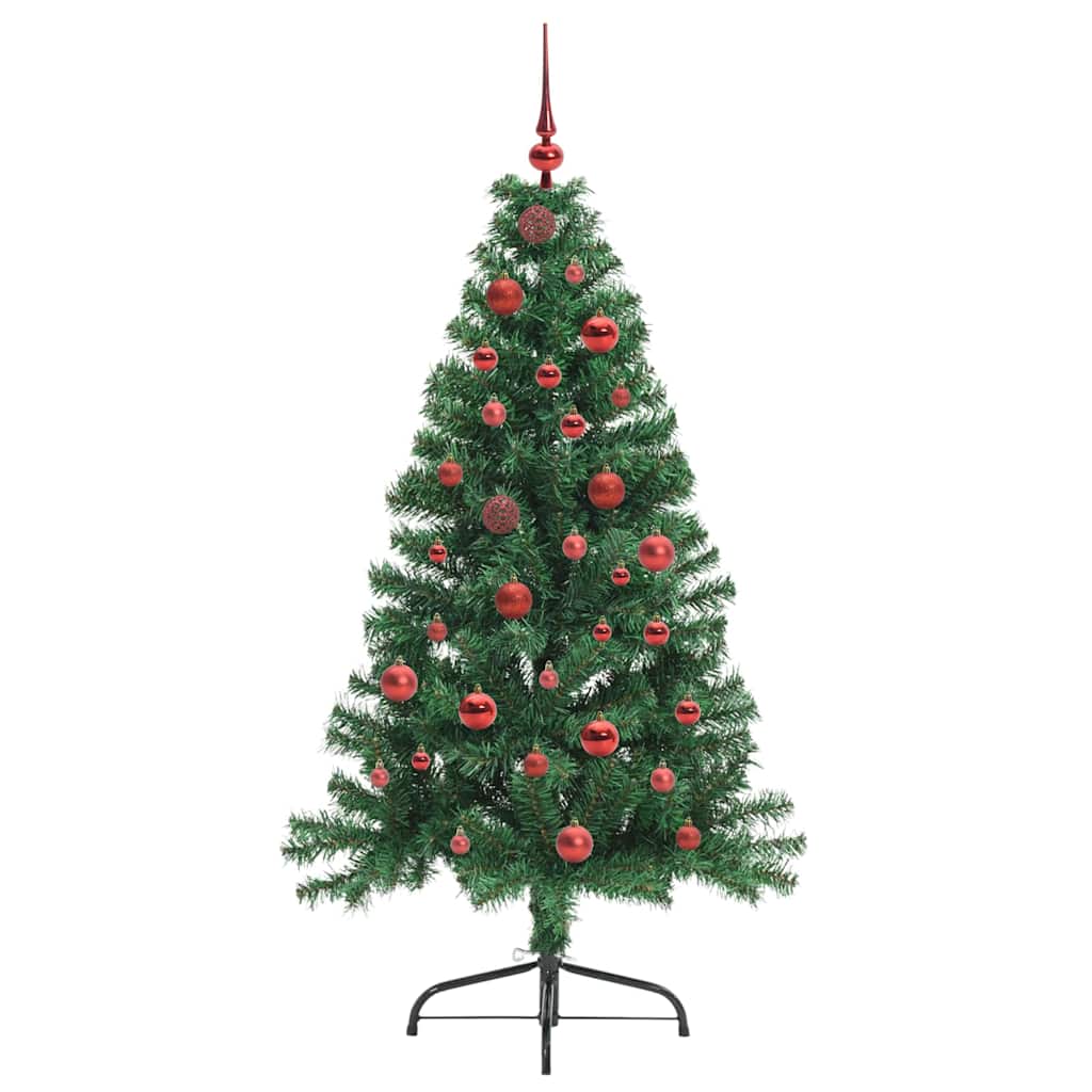 Albero di Natale artificiale con luci integrate Verde 150 cm 3396998