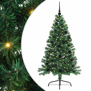 Albero di Natale artificiale con luci integrate Verde 150 cm 3396999