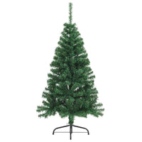 Albero di Natale Artificiale-Albero Natalizio con luci integrate Verde 150 cm 342037