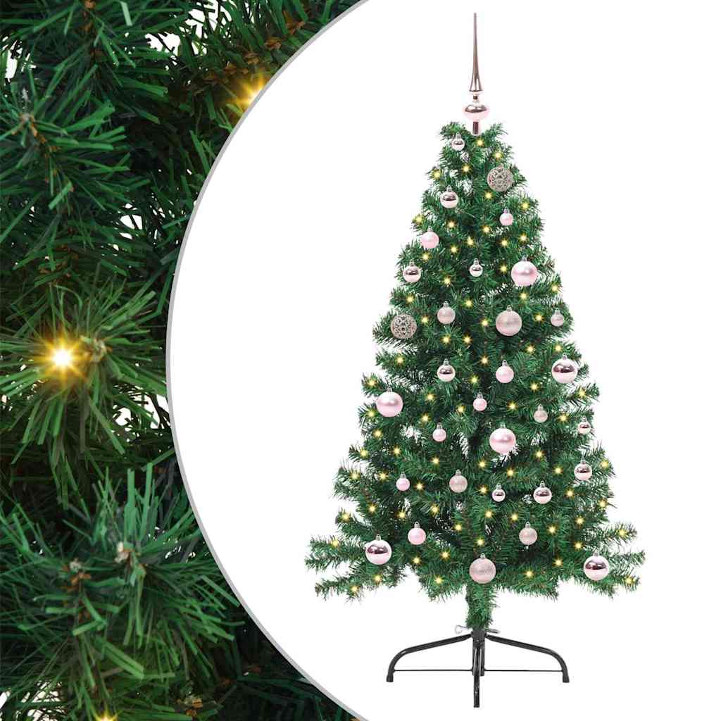Albero di Natale artificiale con luci integrate Verde 150 cm 3397000