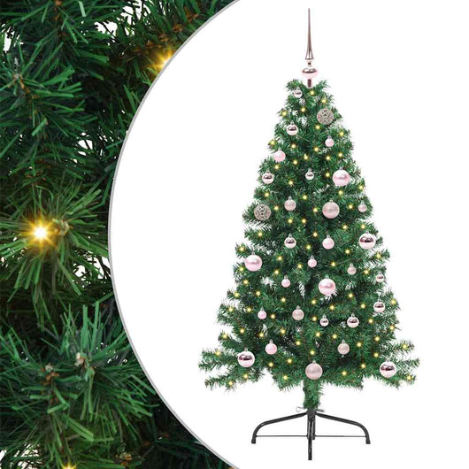 Albero di Natale artificiale con luci integrate Verde 150 cm 3397000
