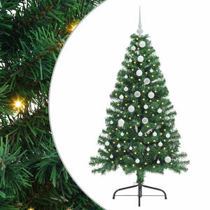 Albero di Natale artificiale con luci integrate Verde 150 cm 3397001