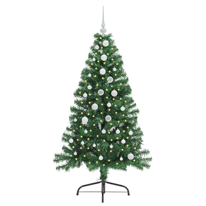Albero di Natale Artificiale-Albero Natalizio con luci integrate Verde 150 cm 515935