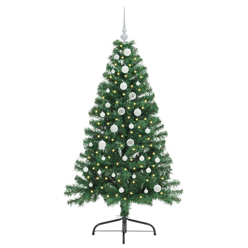 Albero di Natale artificiale con luci integrate Verde 150 cm 3397001