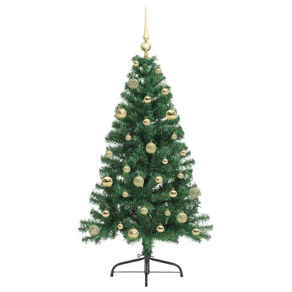 Albero di Natale artificiale con luci integrate Verde 150 cm 3397002
