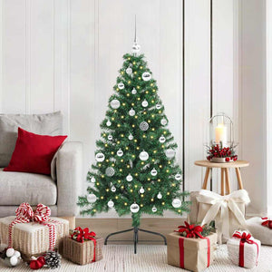 Albero di Natale artificiale con luci integrate Verde 150 cm 3397003