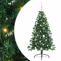 Albero di Natale artificiale con luci integrate Verde 150 cm 3397003