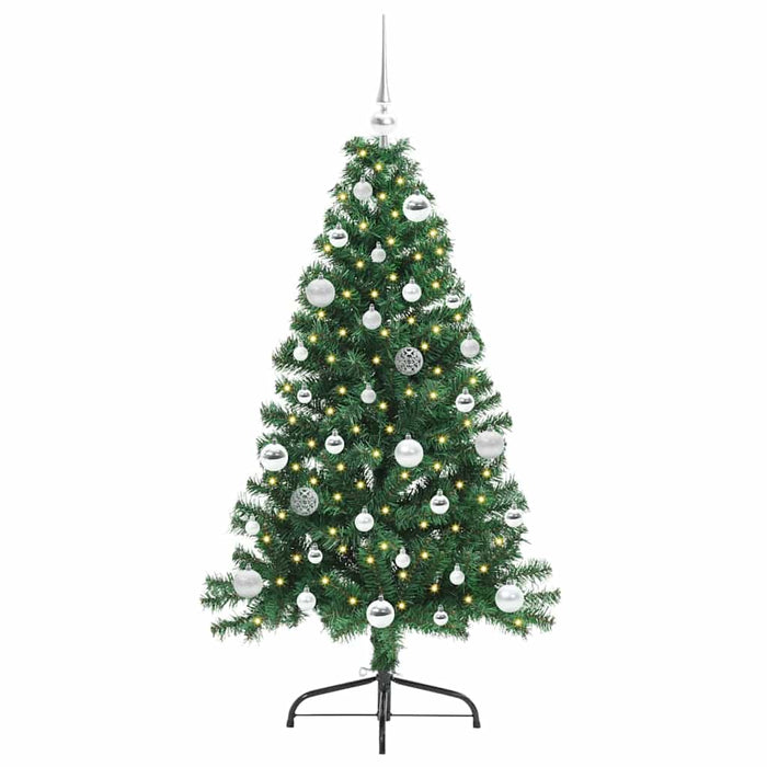 Albero di Natale artificiale con luci integrate Verde 150 cm 3397003