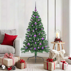 Albero di Natale artificiale con luci integrate Verde 150 cm 3397004