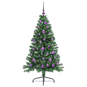 Albero di Natale artificiale con luci integrate Verde 150 cm 3397004