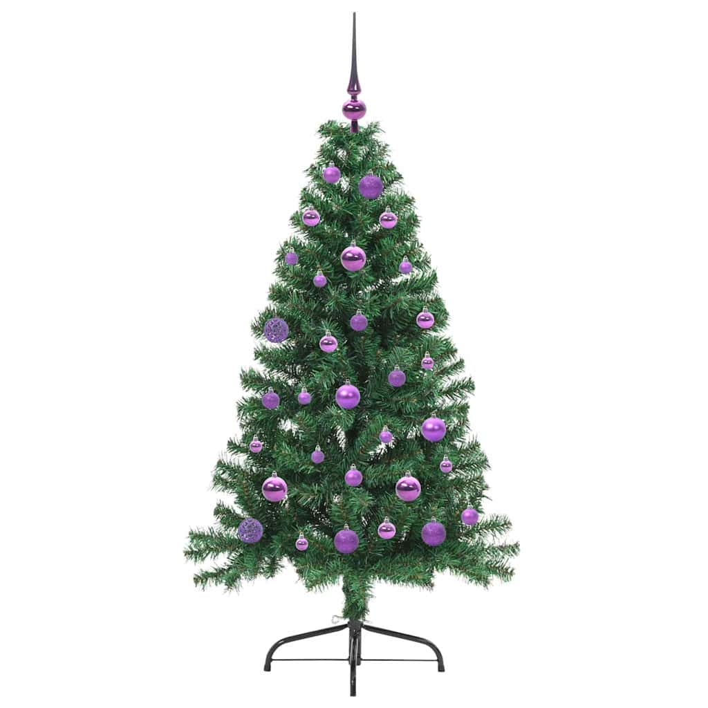 Albero di Natale artificiale con luci integrate Verde 150 cm 3397004