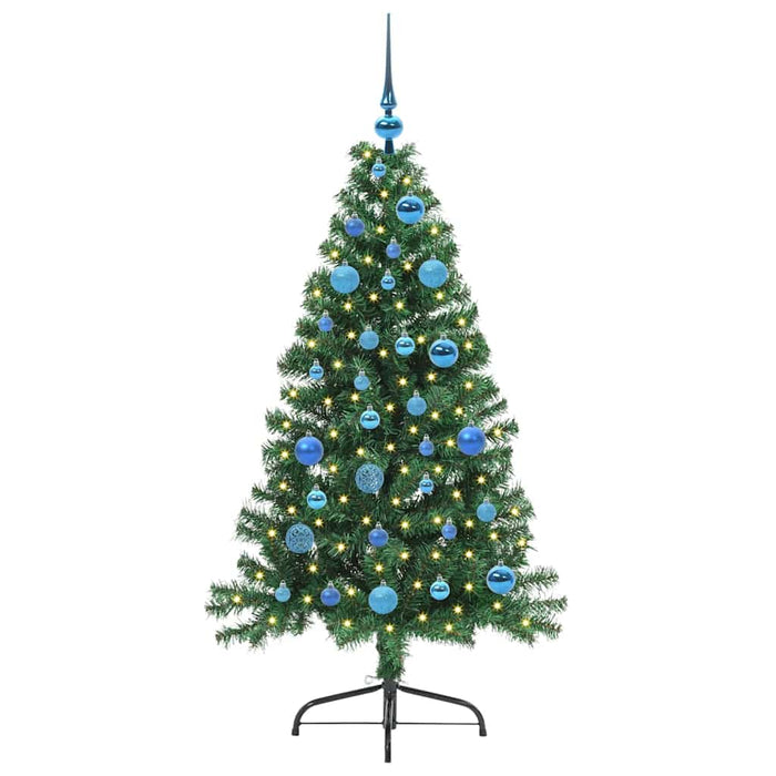 Albero di Natale Artificiale-Albero Natalizio con luci integrate Verde 150 cm 823407