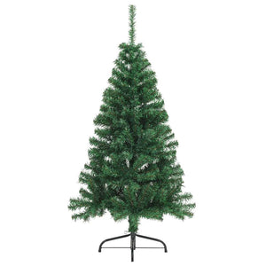Albero di Natale Artificiale-Albero Natalizio con luci integrate Verde 150 cm 823407