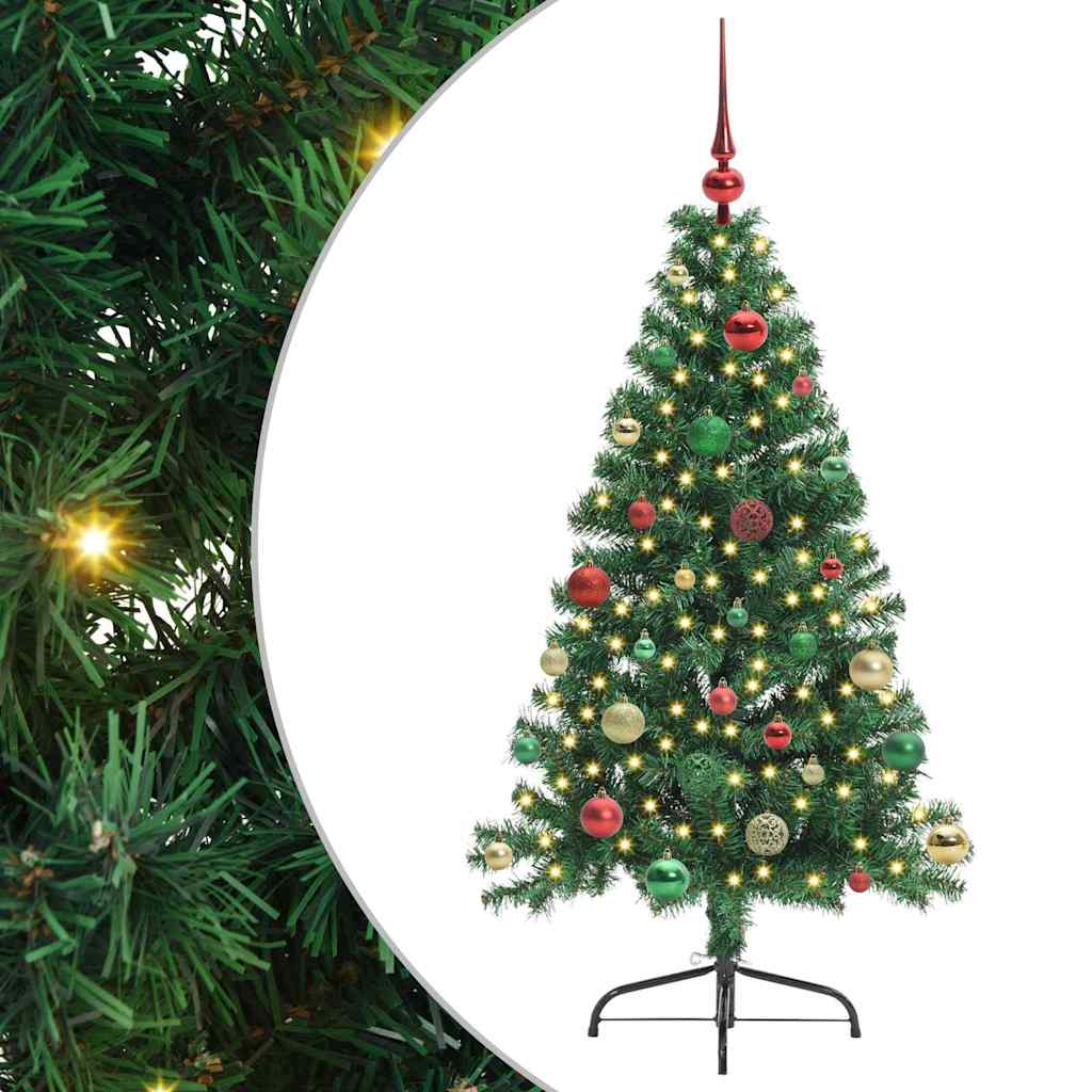 Albero di Natale artificiale con luci integrate Verde 150 cm 3397006