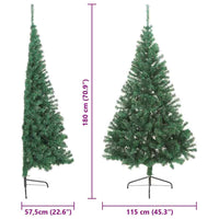 Albero di Natale artificiale con luci integrate Verde 180 cm 3397007