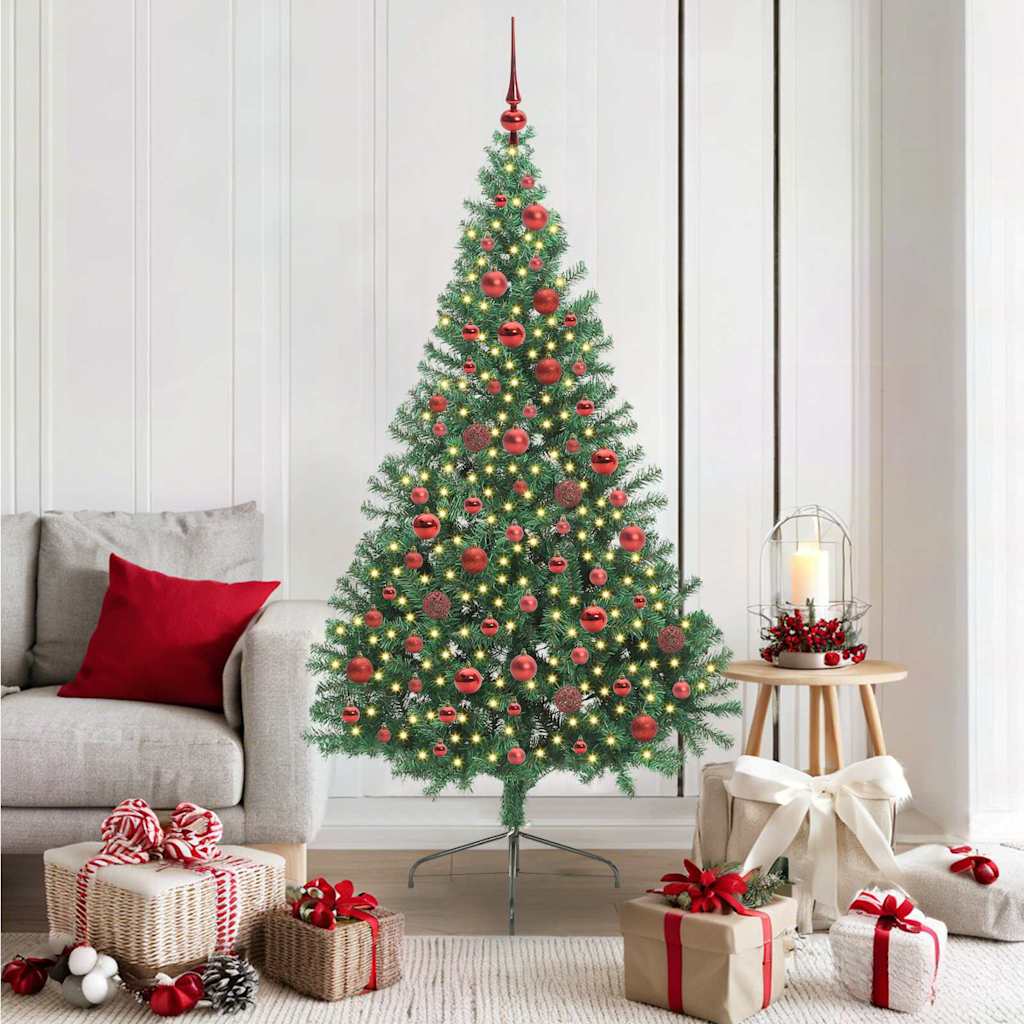 Albero di Natale artificiale con luci integrate Verde 180 cm 3397011