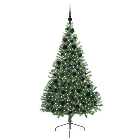 Albero di Natale Artificiale-Albero Natalizio con luci integrate Verde 180 cm 625658
