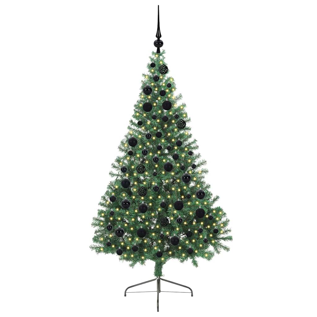 Albero di Natale artificiale con luci integrate Verde 180 cm 3397012