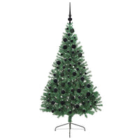 Albero di Natale artificiale con luci integrate Verde 180 cm 3397012