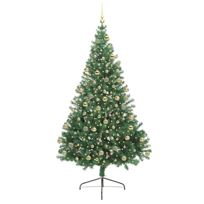 Albero di Natale artificiale con luci integrate Verde 180 cm 3397015