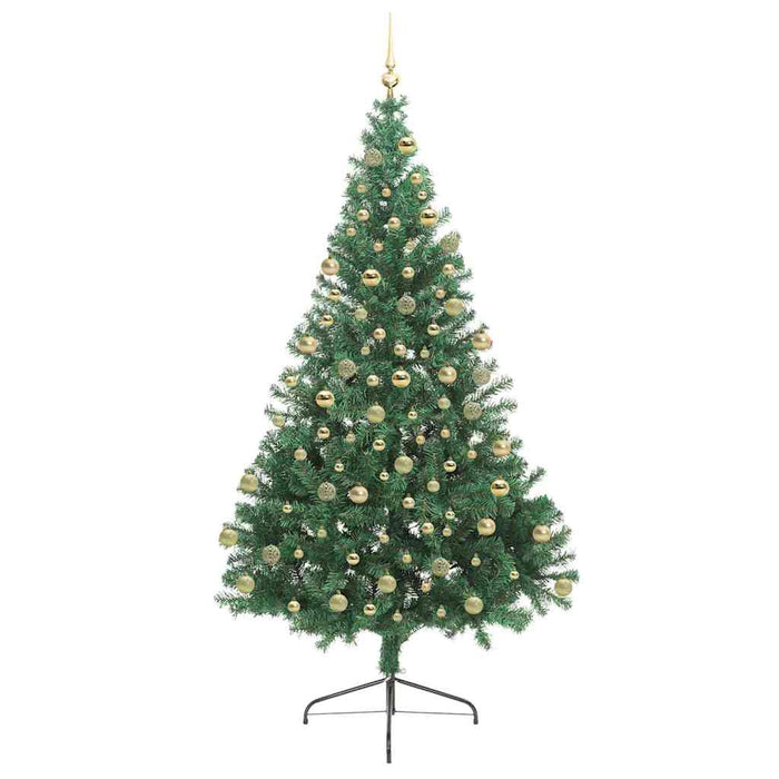 Albero di Natale artificiale con luci integrate Verde 180 cm 3397015