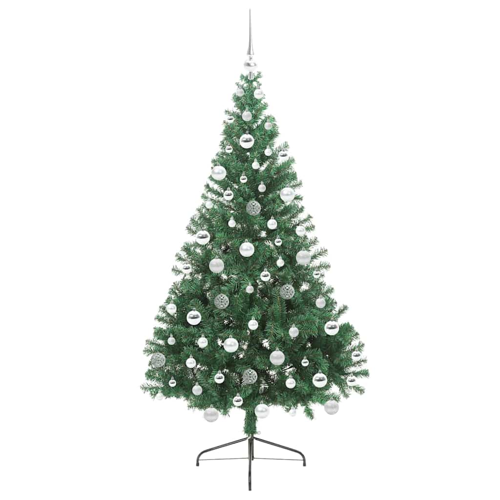 Albero di Natale artificiale con luci integrate Verde 180 cm 3397016