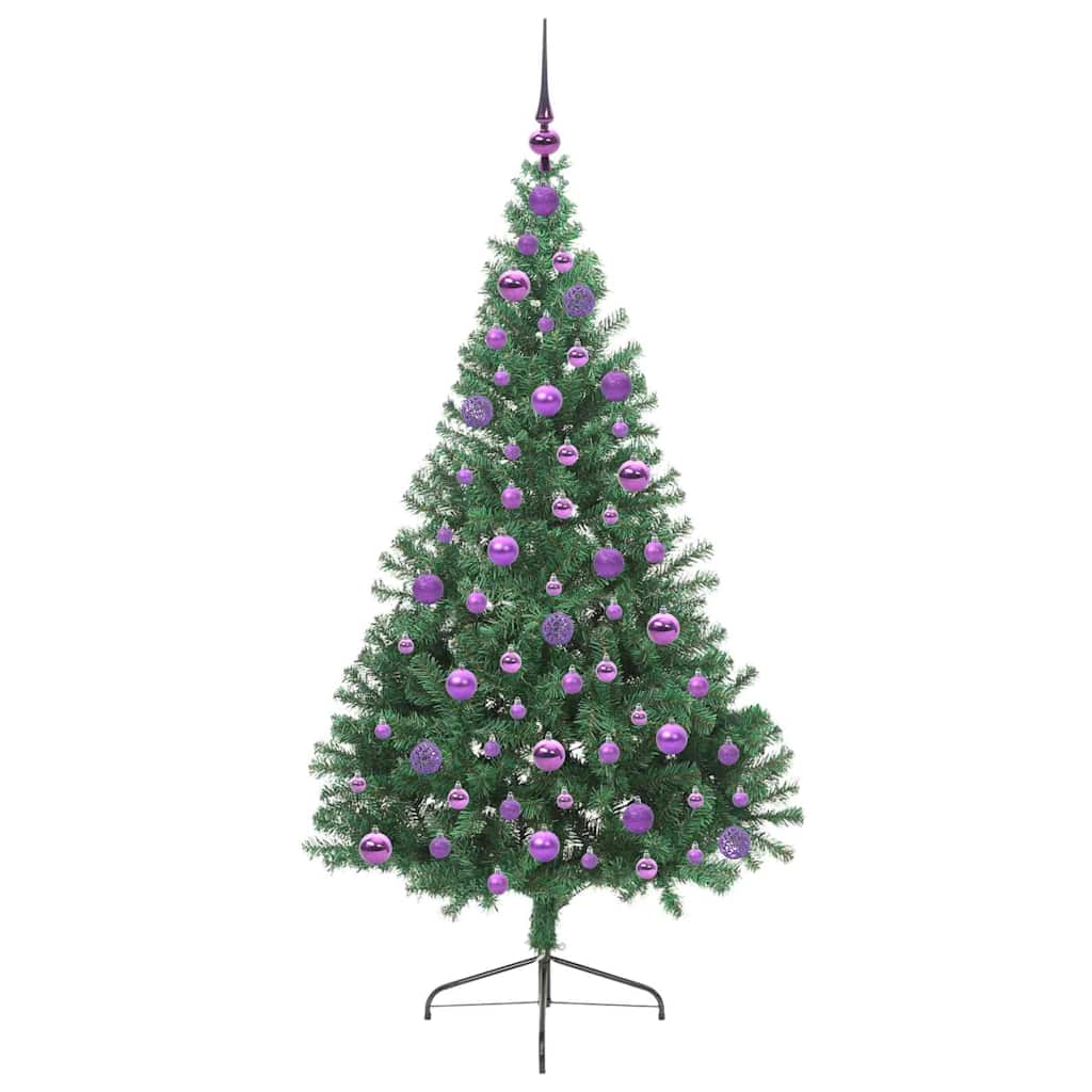 Albero di Natale artificiale con luci integrate Verde 180 cm 3397017