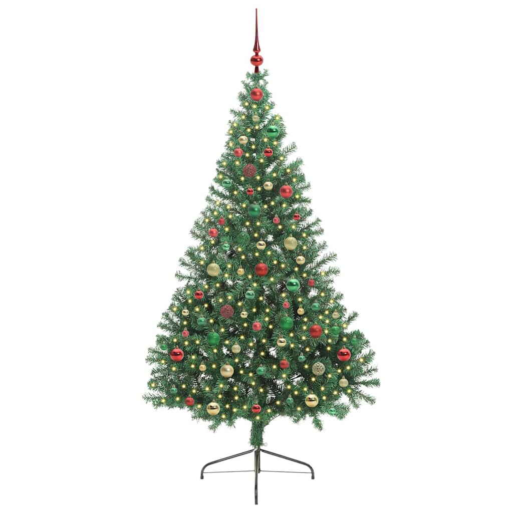 Albero di Natale artificiale con luci integrate Verde 180 cm 3397019