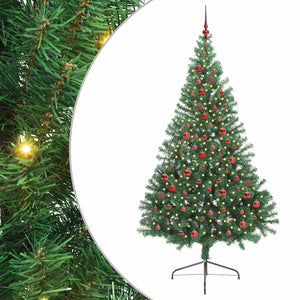 Albero di Natale artificiale con luci integrate Verde 210 cm 3397024