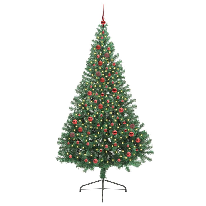 Albero di Natale artificiale con luci integrate Verde 210 cm 3397024